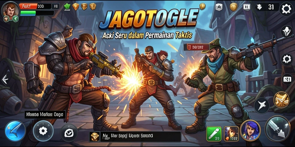 Tangkapan layar menunjukkan aksi mendebarkan dalam gameplay JAGOTOGEL.
