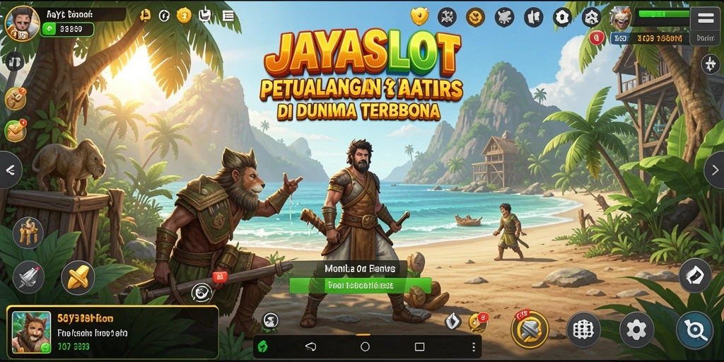 Screenshot gameplay JAYASLOT yang menampilkan dunia terbuka penuh petualangan.