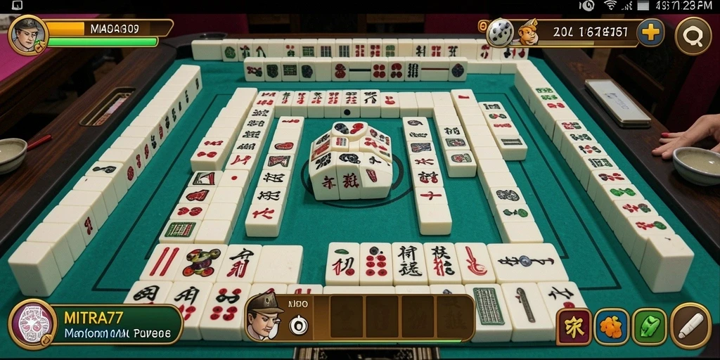 Screenshot gameplay <strong>MITRA77</strong> menunjukkan tantangan menarik dalam permainan Mahjong.