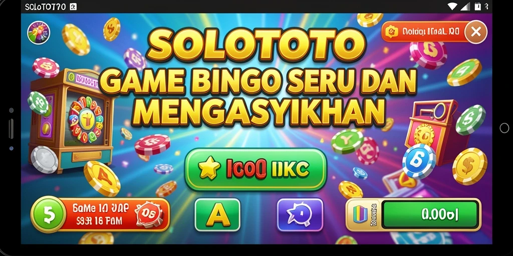 Tampilan utama SOLOTOTO dengan gameplay Bingo yang interaktif dan menarik.